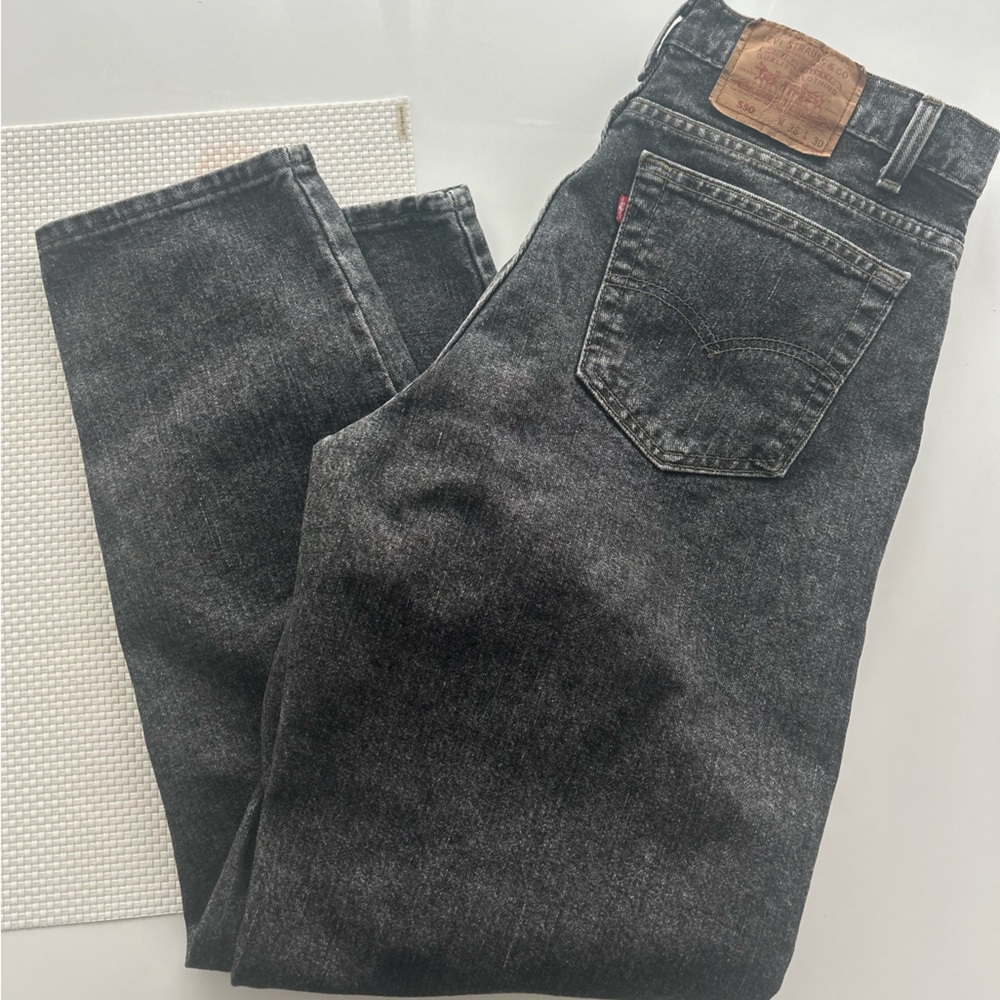 Levi's Men's Dark Gray Straight Jeans vintage made in USA